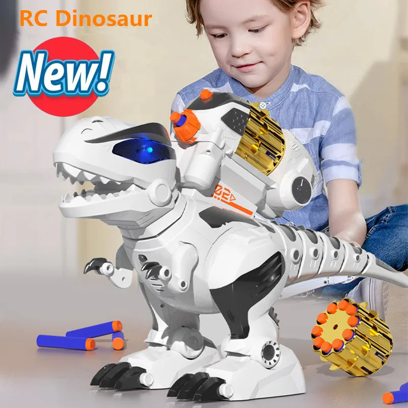 

Extra large 56CM RC Dinosaur 2.4G Radio Control Transmit Soft Bullet Electric Walking Simulation Toys For Children's Gifts