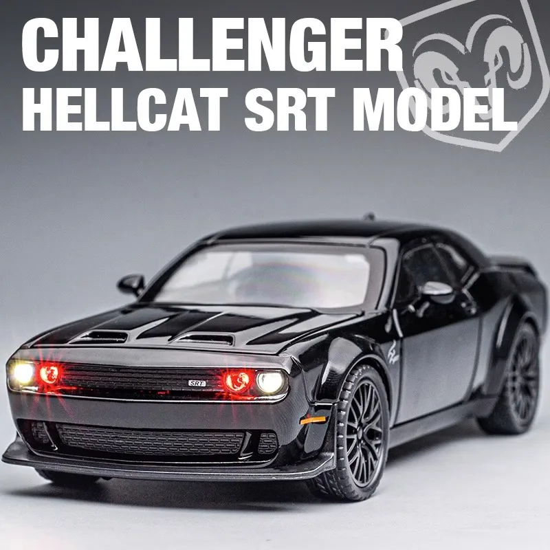 Jiaye Dodge Hell Cat 1:32 Alloy Car Model Boy Toy Car Opening Sound Simulation Car Model Decoration