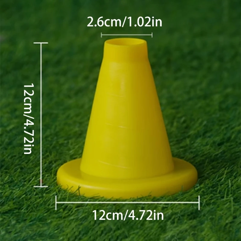 3 pezzi cricket coni plastica Pratica in plastica Batting cricket portatile leggera