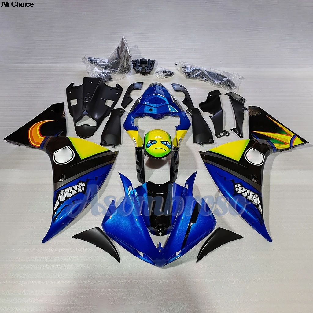For YZF R1 09-14 ABS Plastic Shell Fairing kit YZF1 2009 2010 2011 2012 2013 2014 Shark Stickers Moto Racing Bodywork Set New