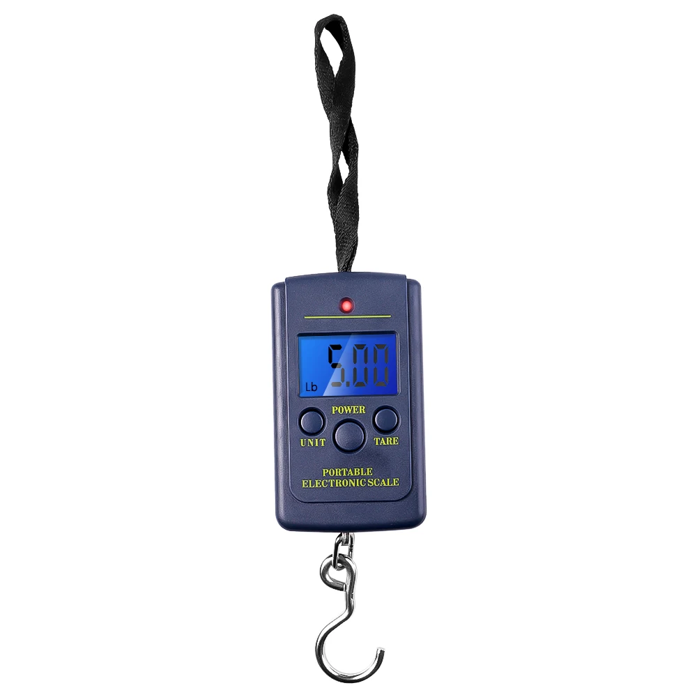 40kg/10g Mini Pocket scale Electronic Portable Digital Weight Fish Hook Luggage Hanging With Backlight Fishing Weight Scale