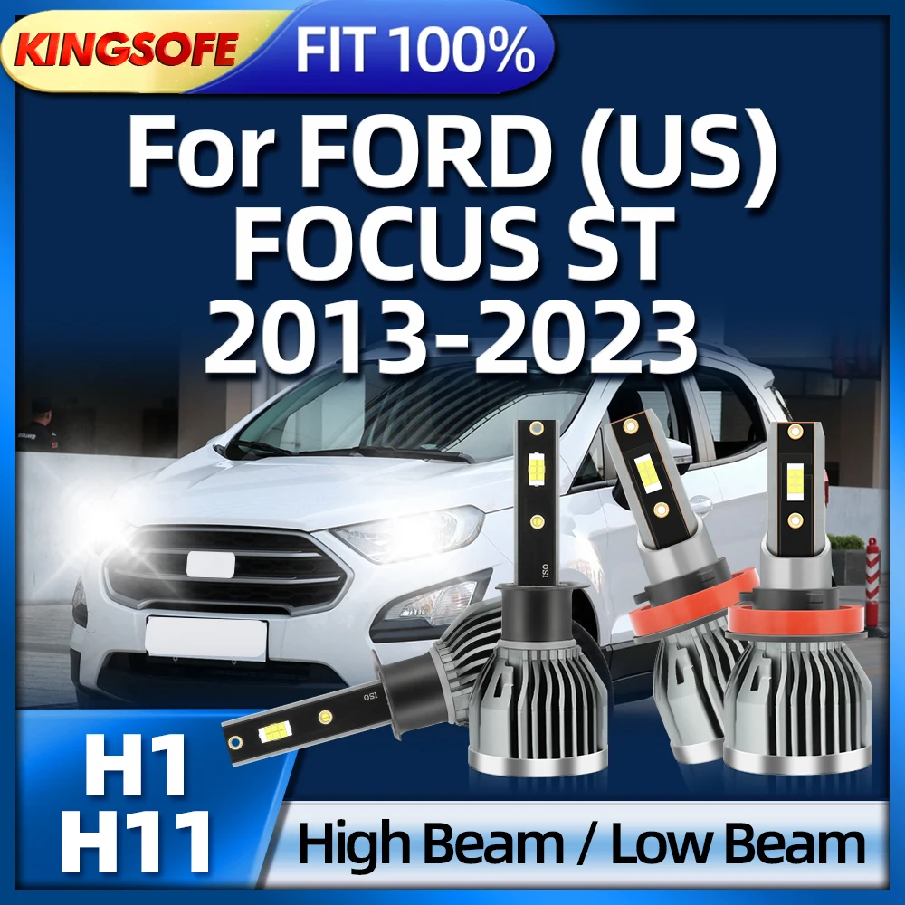 

KINGSOFE Led H11 H1 Headlight 26000LM Lamp 6000K Auto High Power Lamp For FORD (US) FOCUS ST 2013 2014 2015 2016 2017 2018-2023