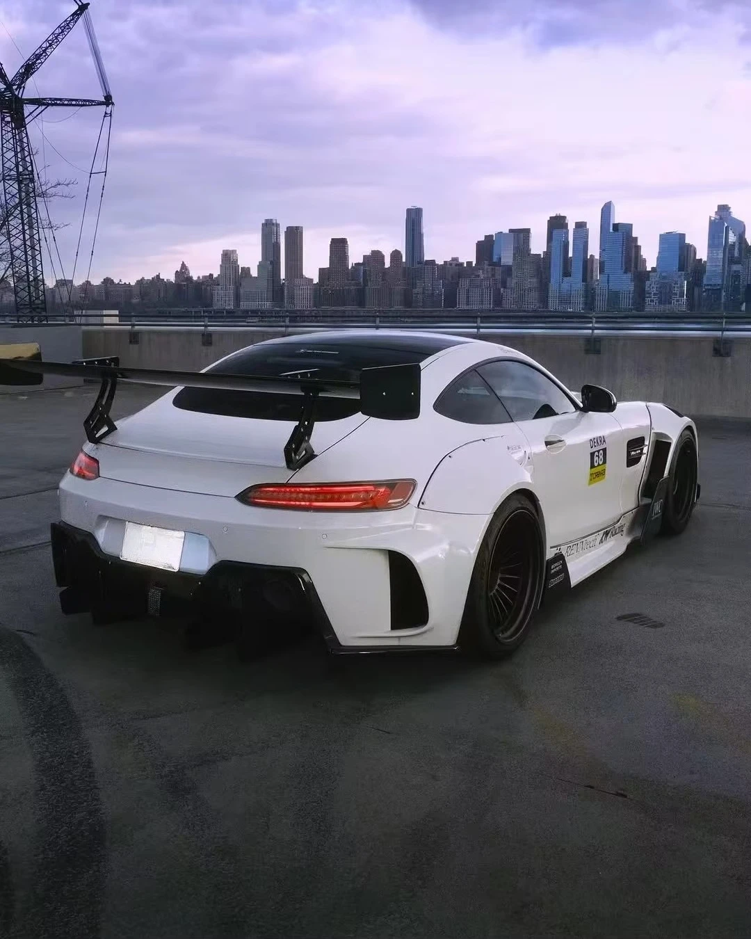 For  AMG GT Wide-Body GT3 Upgrades Body Kit Front Bumper Rear Bumper Side Skirt Rear Spoiler Guard Wheel Arch