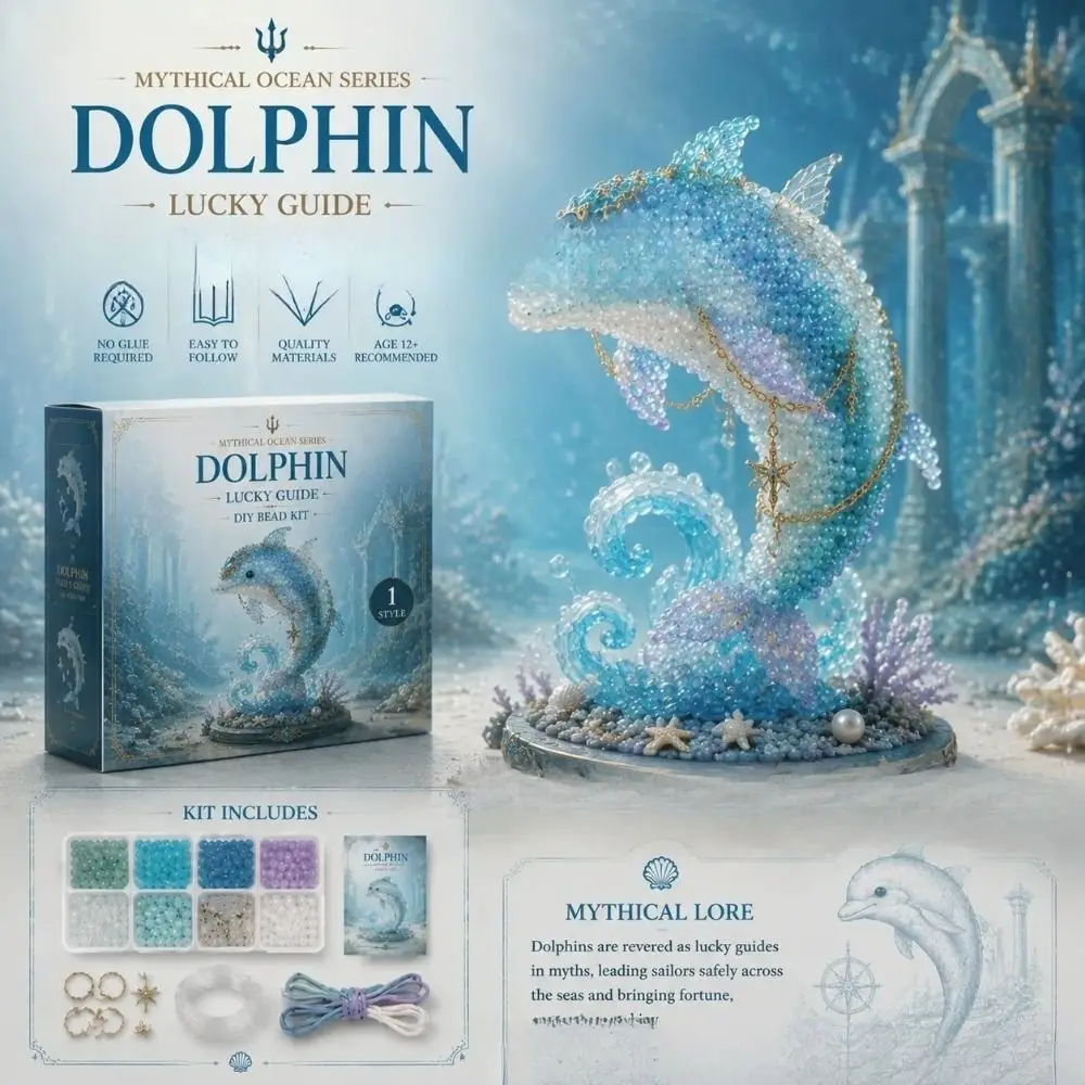 3D Design Ocean Animals Beaded Kits Handmade Beginner Friendly Marine Animal Bead Set Material Package Bead Craftsmanship