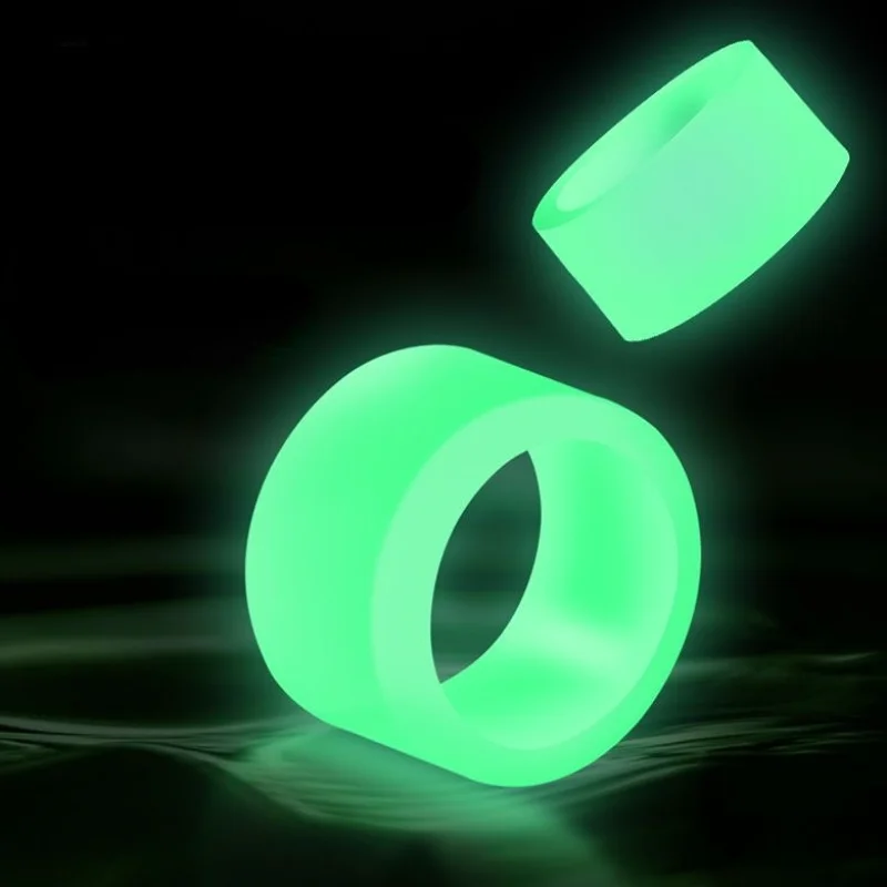 Luminous Silicone Fishing Rod Anti-skid Ring Finger Rod Ring Fish Gear Silicone Rod Stop Ring Fishing Tools Rubber Float Stopper