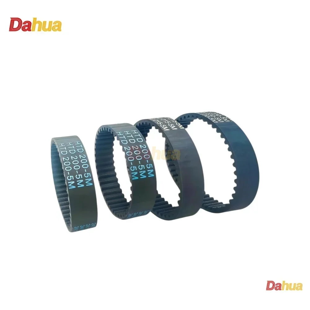 HTD5M Timing Belt, Pitch=5mm Width10~50mm Length575/580~705/710mm Rubber Synchronous Belt for CNC Router & Industrial Automation