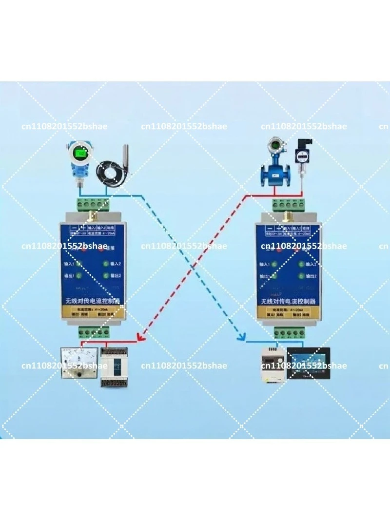 Analog wireless transmission module sensor 4-20mA current acquisition signal remote pair transmission monitoring lm202