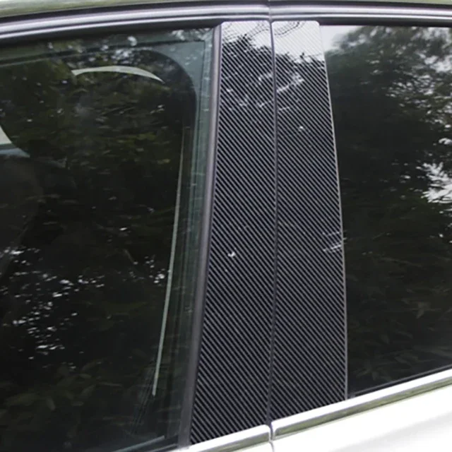 Für BMW 1 Serie E81/E82/E87/E88 Fließheck 2004-2012 6 Stücke Autotür Fenster Säule Beiträge Zierleiste Abdeckung Aufkleber Zubehör – Detail 9