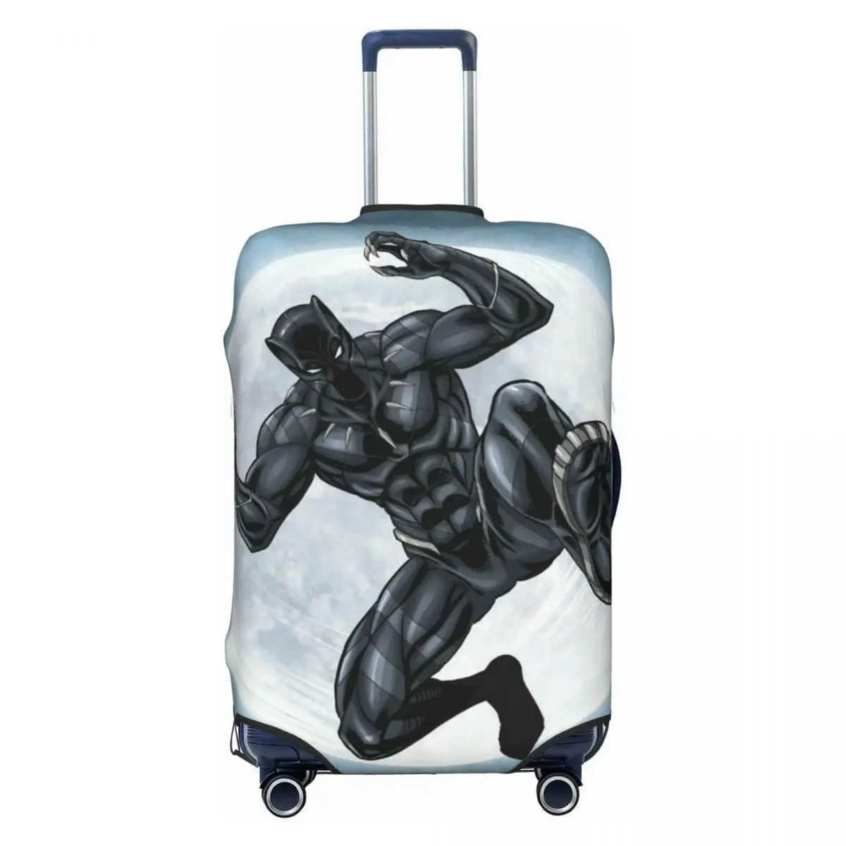 

Custom T'Challa Moon Luggage Cover Cute Black Panther Suitcase Protector Covers Suit For 18-32 inch