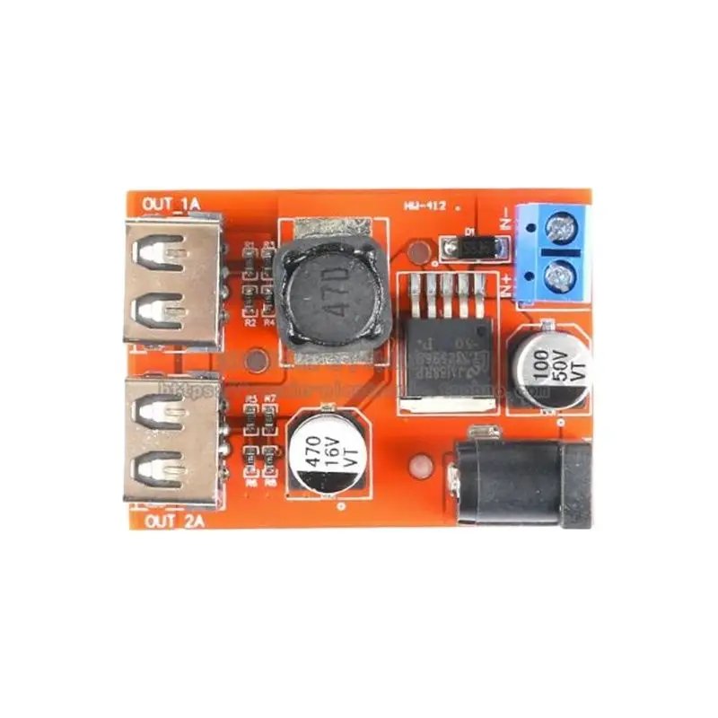 9V/12V/24V/36V to 5V Voltage Reduction  DC-DC On-Board Charging Solar Energy 3A Stabilized Power Module