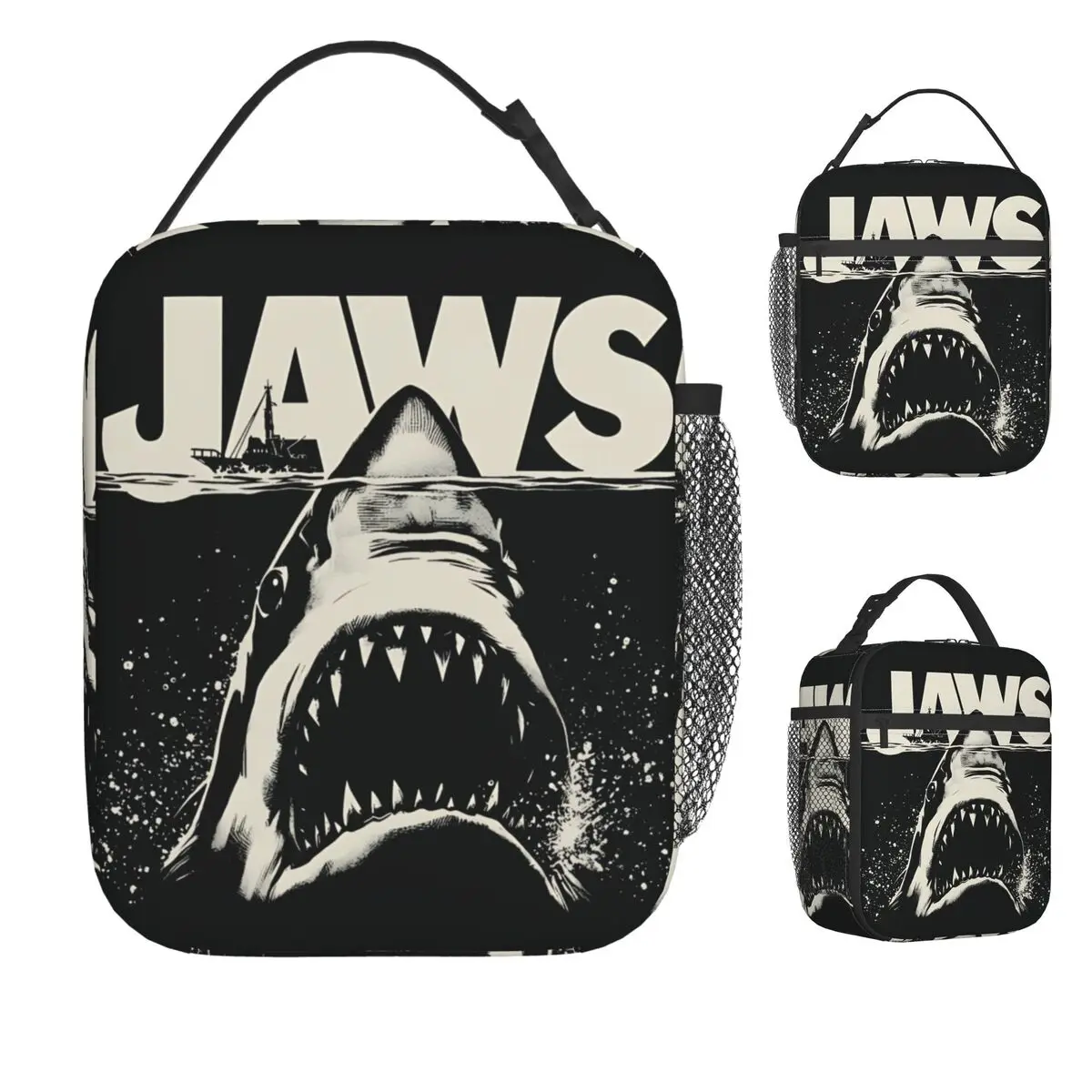 

Сумка для обеда Jaws Bigger Boat, портативная коробка для обеда, офисная сумка-холодильник на заказ, кавайные водонепроницаемые термосумки-тоут