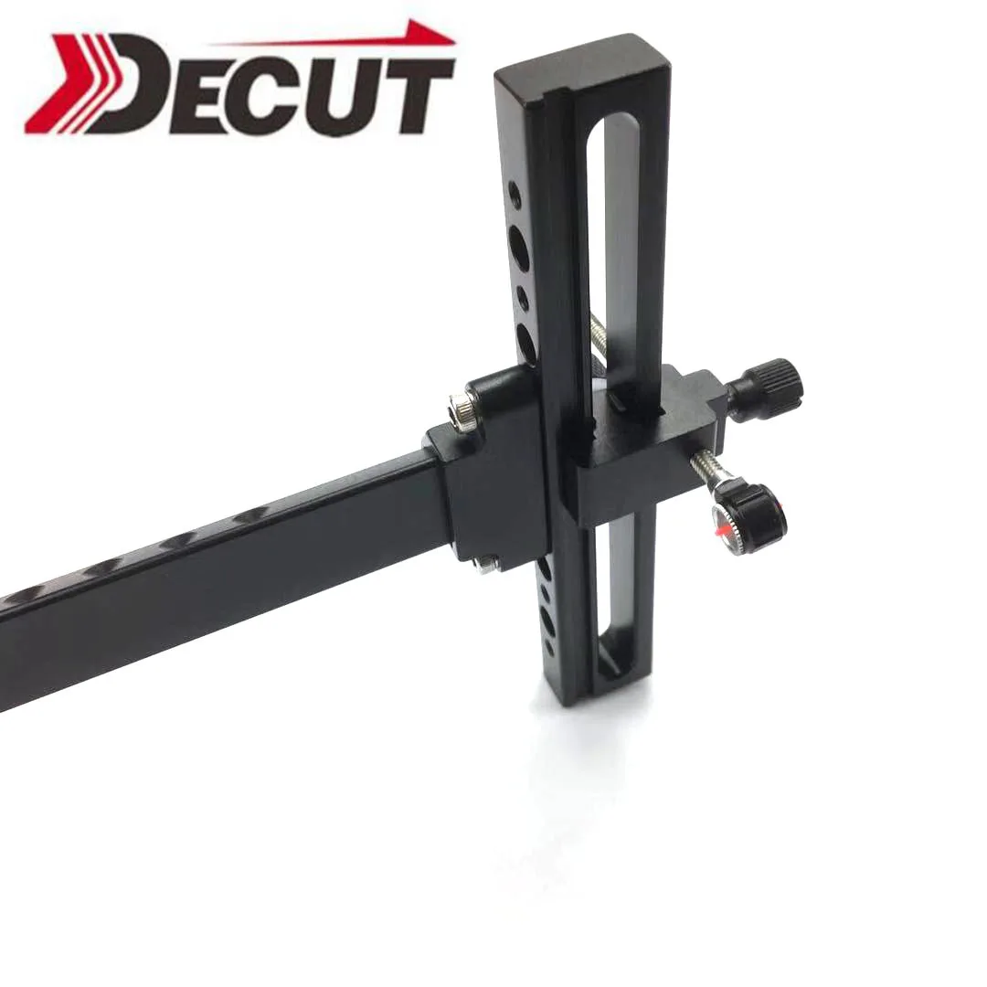 DECUT BASHA Recurve Bow Sight Archery Competition Accessories Long Arm Fine Adjustment Aiming Shooting Hunting Scope Metal Frame view 3