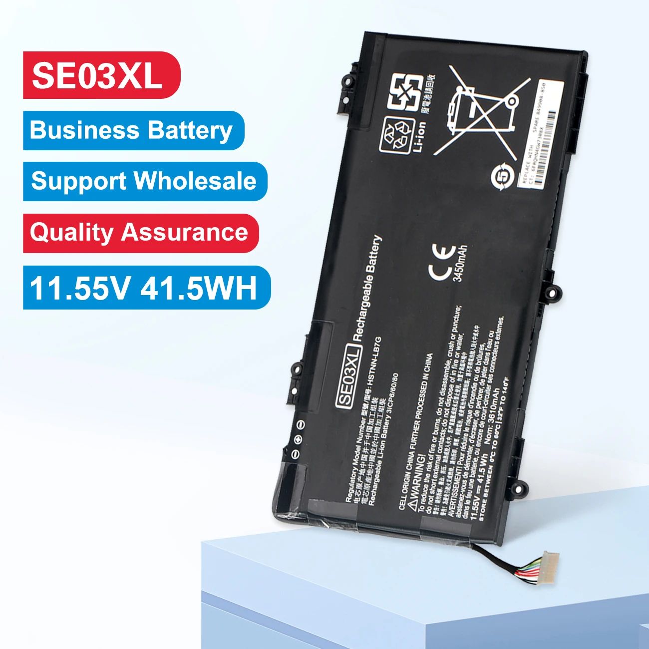 

Аккумулятор KingSener SE03XL для ноутбука HP Pavilion 14, HSTNN-LB7G HSTNN-UB6Z 849568 -421 849568 -541 849908 -850 14-AL027T TPN-Q171