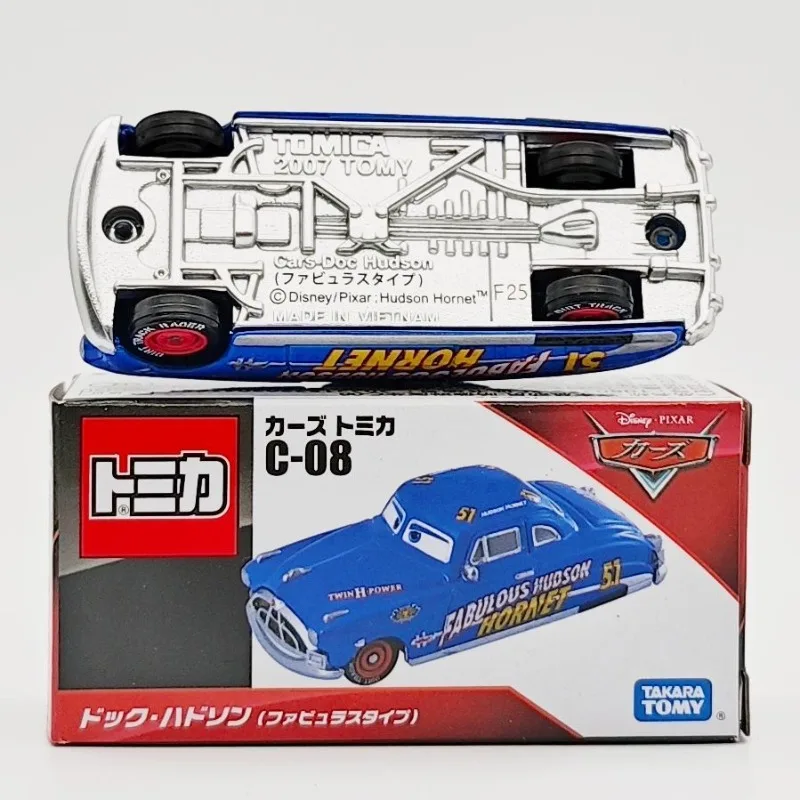 TAKARA TOMY Disney Cars C-08 Hudson Hornet Модель игрушечного автомобиля из сплава для коллекции мальчиков