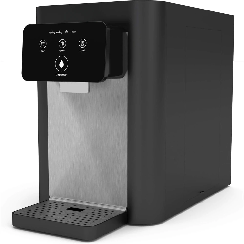 

Water Dispenser, Electric Touch Countertop Bottleless Cooler Water Dispenser, 3 Temperatures, 21 X 11 X 16 In, Water Dispenser