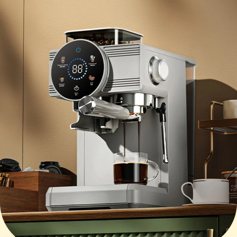 

Hot and cold double extraction steam milk foam grinding integrated, coffee machine, good thing sharing