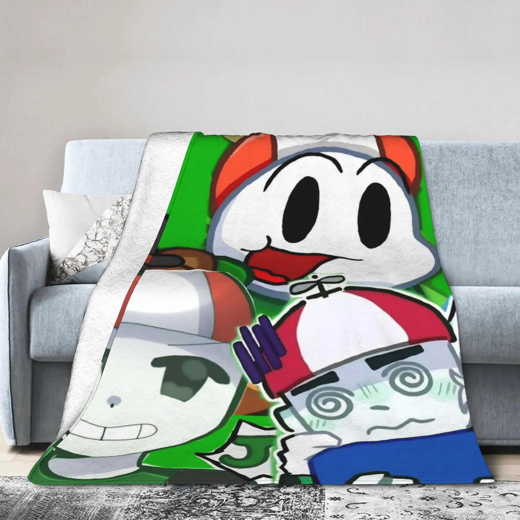 Omenaso Youtuber Gaming Velvet Throw Blankets  Blanket for Home Travel Soft Bedding Throws