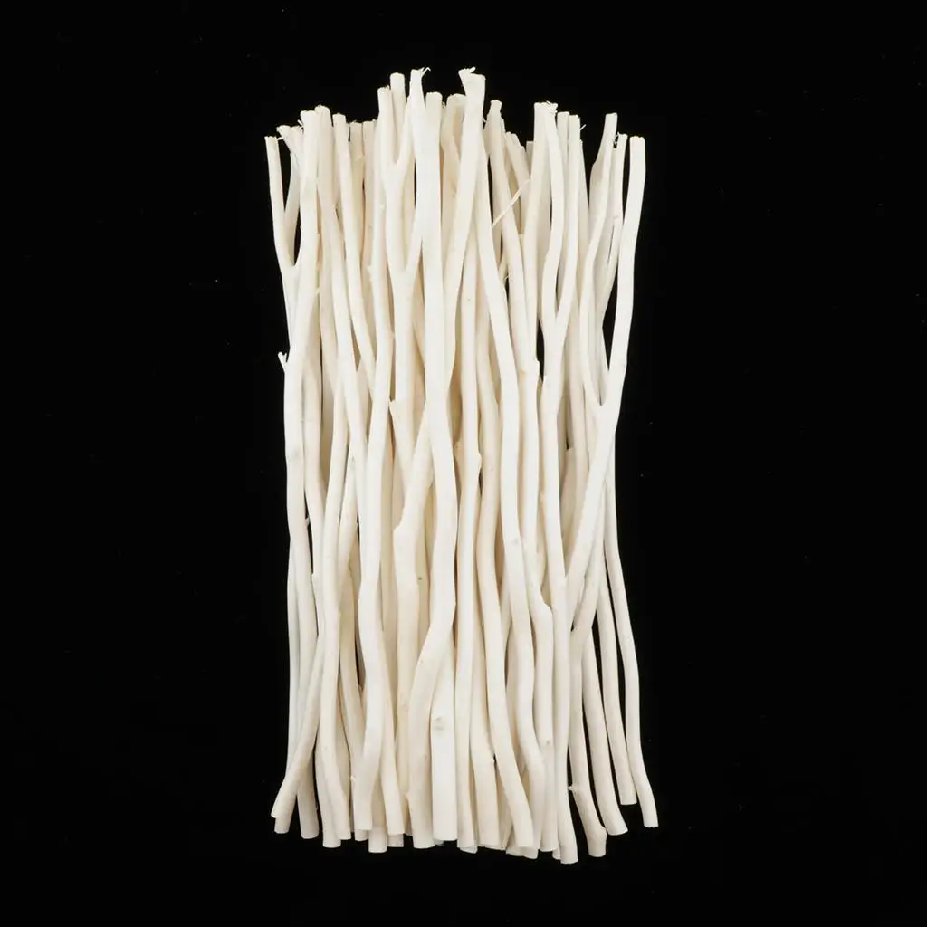 50 Wooden Sticks, Natural Round Wooden Dowel Rods, Craft Sticks for DIY Craft