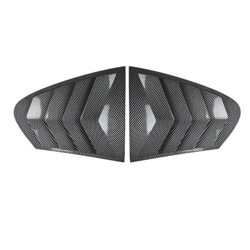 

Car Rear Window Shutter Cover Trim Window Louver Side Vent Trim For BMW 5 Series F10 2011-2017-A61E