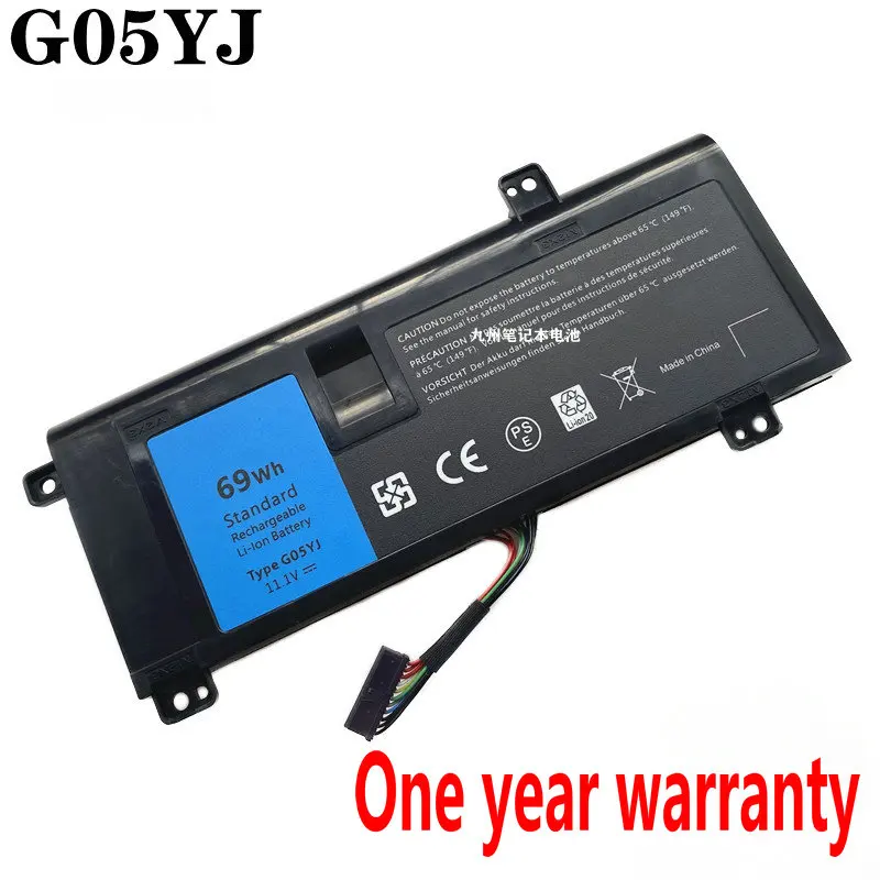 

11.1V 69Wh New G05YJ Laptop Battery For Dell Alienware 14 A14 M14X R3 R4 14D-1528 ALW14D-5728 ALW14D-5528 ALW14D Y3PN0 8X70T