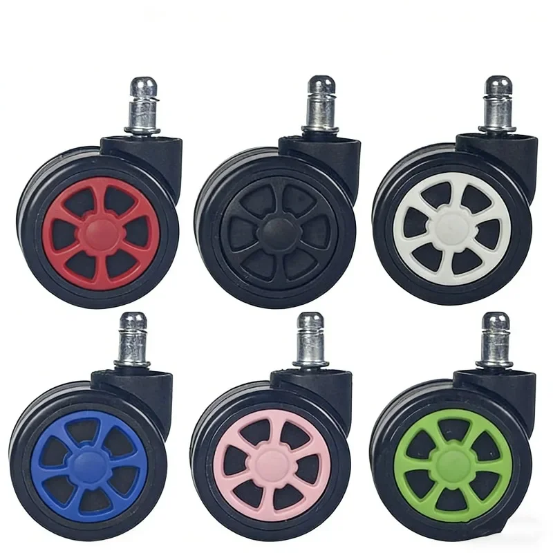 5 Pcs 2.5 Inch 60mm Universal Circlip M11 Computer Chair Universal Wheel E-sports Socket Silent Roller Accessories