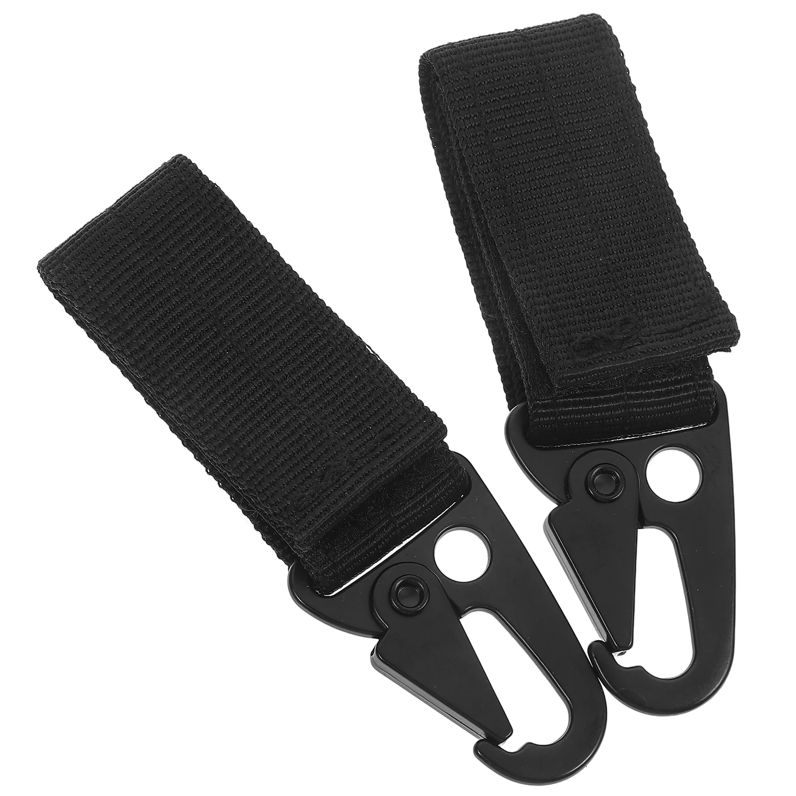 

2 Pcs Heavy Duty Hooks Carabiner Keychain Fire Starter Survival Outdoor Hanging Buckle