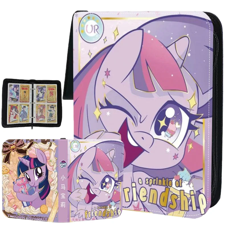 

My Little Pony Card Album Map Binder Game Card Collection Hobby Anime Business Card Holder Children's Trendy Toy Christmas Gift