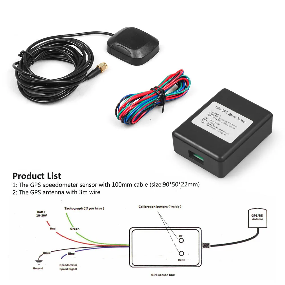 Lodenqc العالمي GPS سرعة المرسل عداد السرعة الاستشعار محول لسيارة شاحنة قارب GPS عداد السرعة متر BX 102267