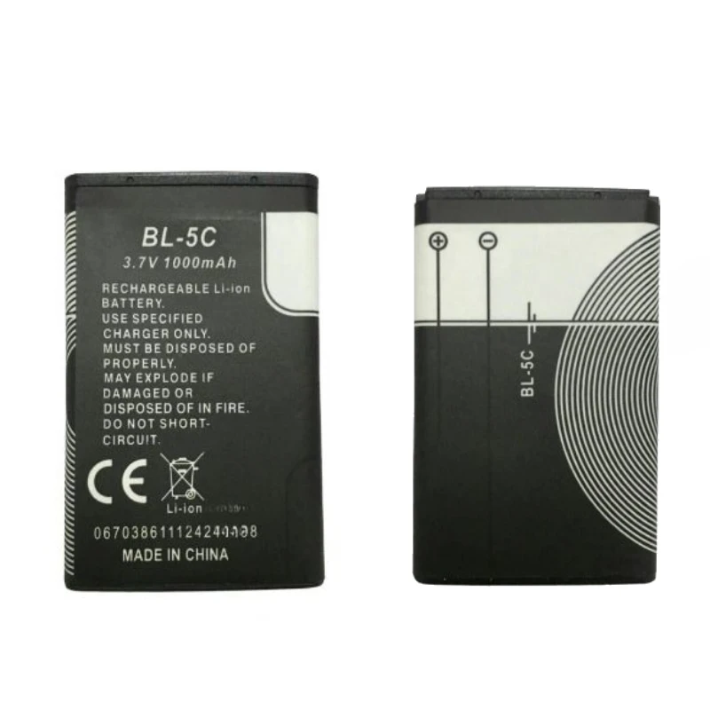 جديد BL5C BL-5C بطارية الهاتف المحمول 3.7V 1000mAh لنوكيا 6267 6270 6330 6630 1100 1101 1110 1112 1208 1600 6555 6600 6620