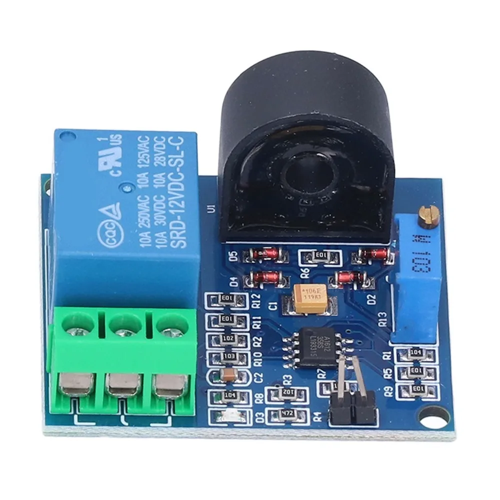 Protection Detection 5A AC Current Sensor 12V Switch Output Current Detection Sensor Industrial Relay Module Home Appliance