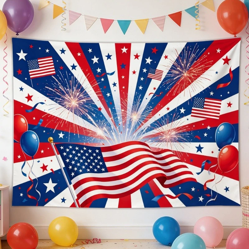 Home Decor Usa - 4. Juli USA Unabhängigkeitstag Sternenbanner Wandteppich