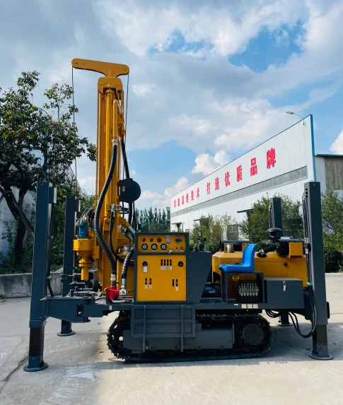 Factory Direct Sales China Water Well Drilling Rig 350 Meters Drilling Depth Gearbox Motor Bearing Core Rotary Drilling Rig