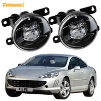 2 Pieces H11 Car Front LED Fog Light 30W Lens Fog Lamp Accessories For Peugeot 407 Coupe 6C_ 2005 2006 2007 2008 2009 2010 2011