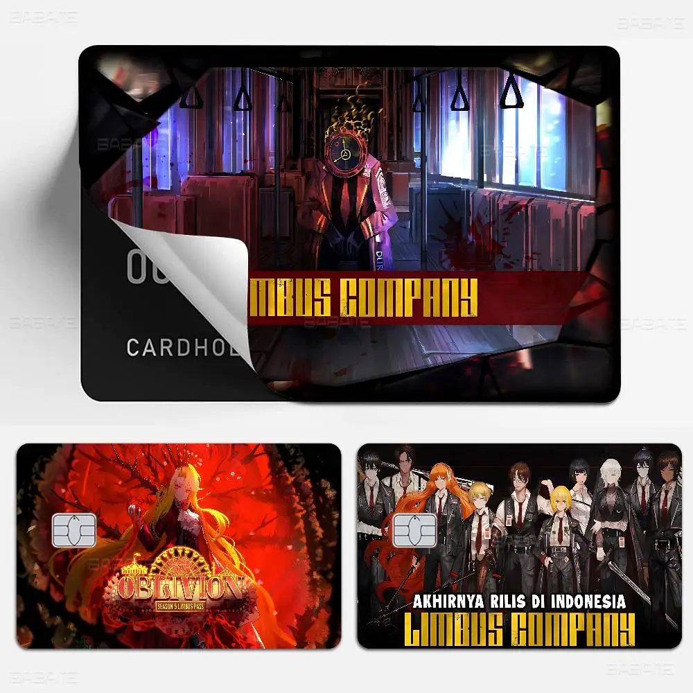 L-Limbus Company Gra 100% Gorąca Wyprzedaż Anime Karta Kredytowa Debetowa Bankowa Karta Autobusowa Naklejka na Telefon