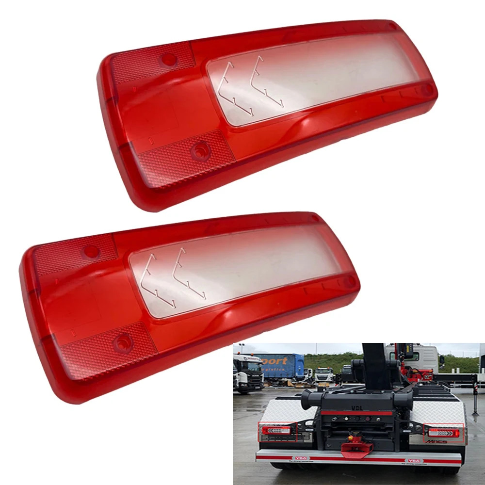 1Pc LH / RH Truck LED Combination Tail Lamp Lens Cover Case For Volvo Truck FMX 500 FH12 FM12 FH16 82483074 82483073 21735299