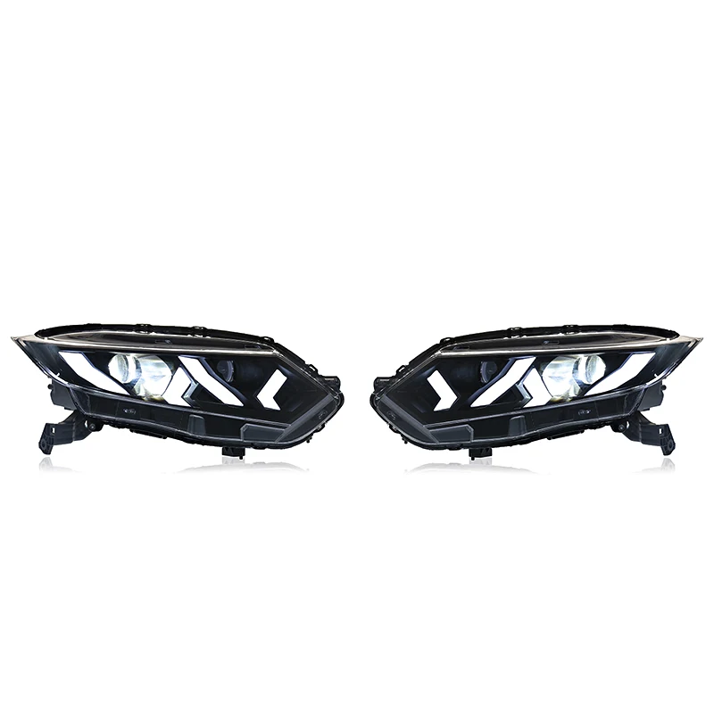 Rolfes 2x For Honda XRV 2015-2020 LED Auto Headlight Assembly Upgrade Lamborghini Design Dynamic Signal Lamp Accessories