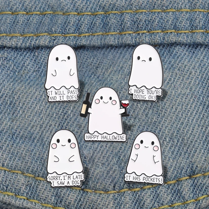 Хэллоуин-милый-призрак-эмалированные-булавки-на-заказ-РАБОТАЕТ-я-ПОТРЯ-я-люблю-собаку-броши-нагрудные-значки-забавные-ювелирные-изделия-подарок-для-детей-друзей
