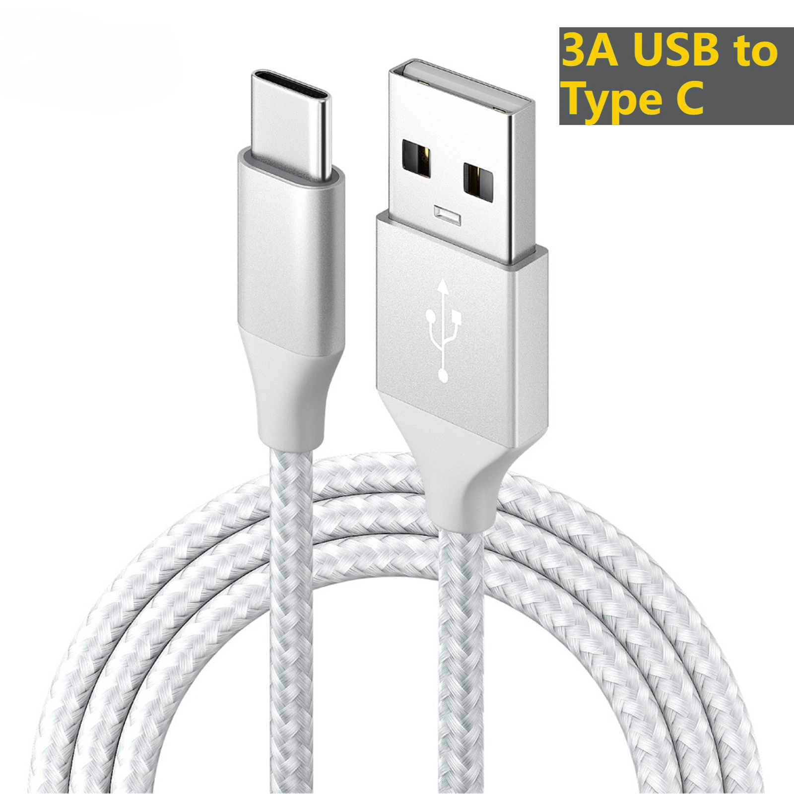 

3A USB Type C Cable Fast Charge Charger Cable Data Wire Cord For iPhone 15 Samsung S20 S21 Xiaomi Realme Huawei P40 P30