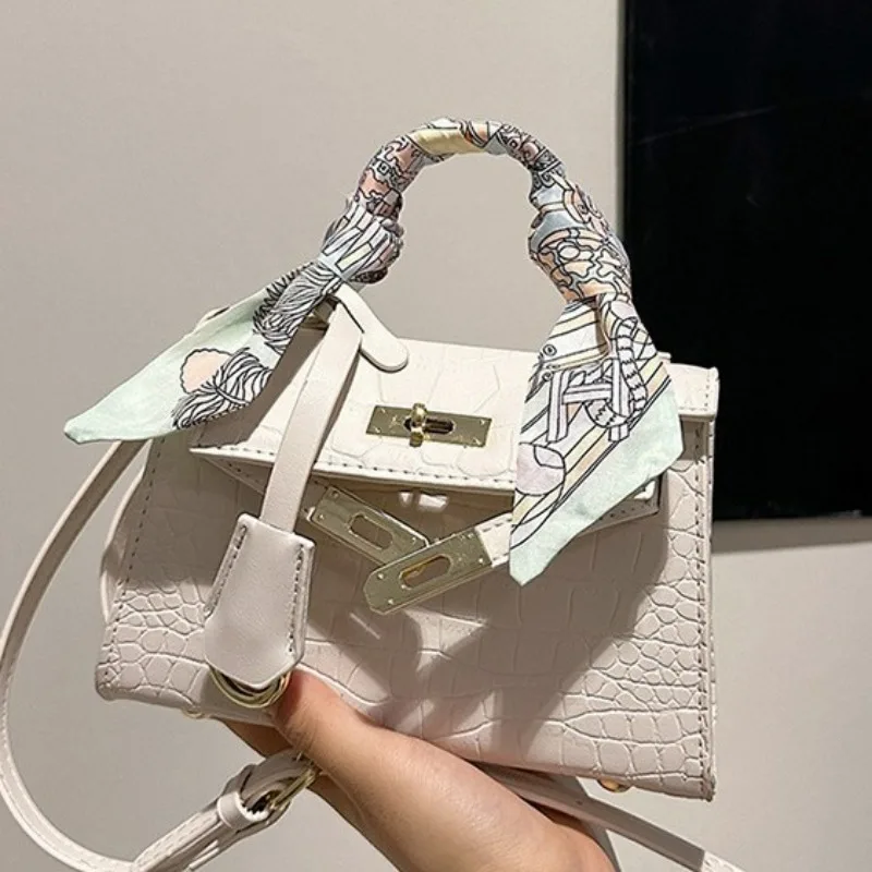 

Роскошная женская структурированная сумка 2025 года с верхней ручкой и сумкой через плечо с текстурой кожи, тихая роскошная повседневная шикарная сумка