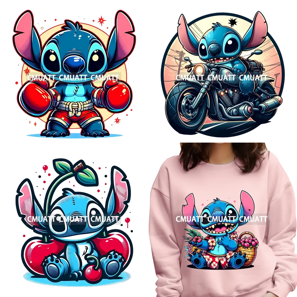 

Cool Kids Cartoon Animal Character Vacation Decals Logos Iron on DTF Washable Transfers Stickers Ready to Press for Clothing