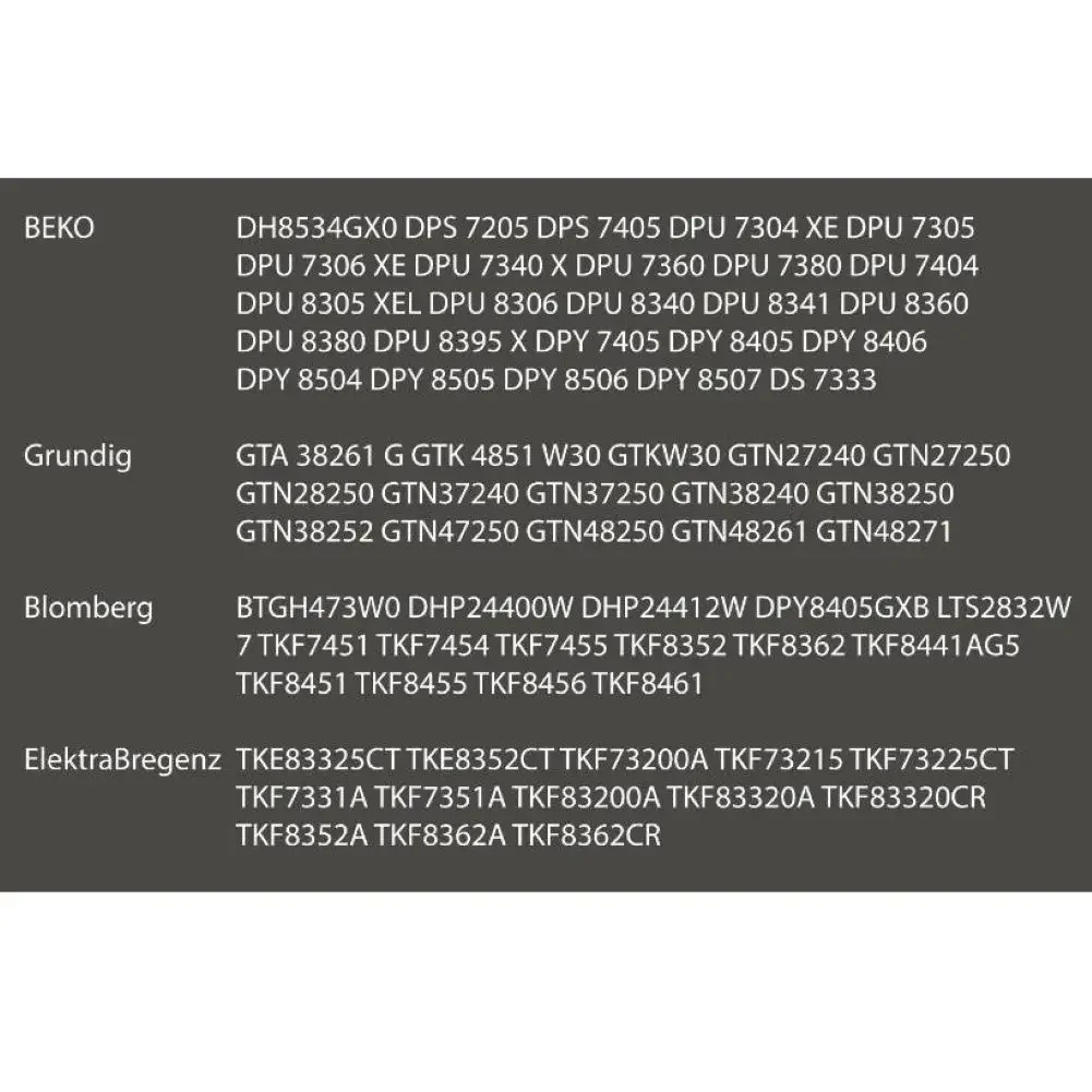 2 unidades de filtro de esponja para Beko DSX83410W Esponja de filtro evaporador de secadora 2964840100   Acessórios para máquinas de secadores e