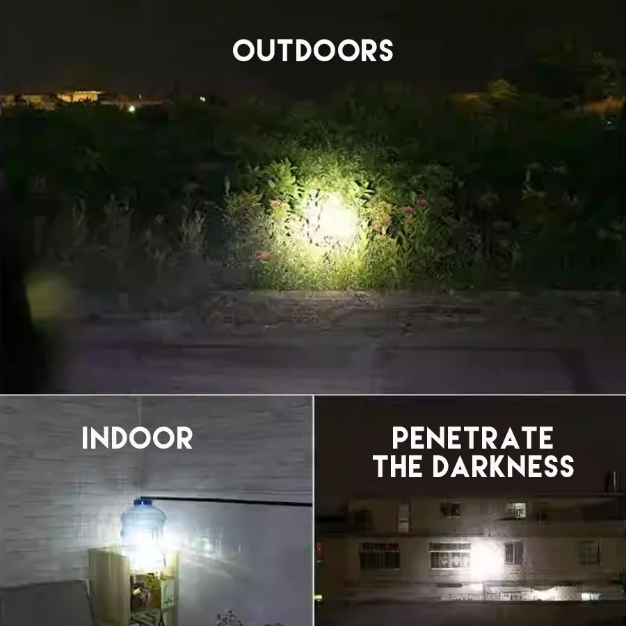 Portable Mini Torch Rechargeable Flashlight for Children Adult ABS Night Fishing LED Torch Built-in Battery Outdoor Camping Lamp