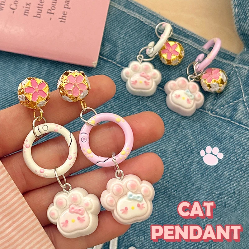 

Y2K Cat Claw Keychain Girly Fashion Cat Claw Keyring Bag Pendant Cute Key Hanging Decoration Best Friend Gifts