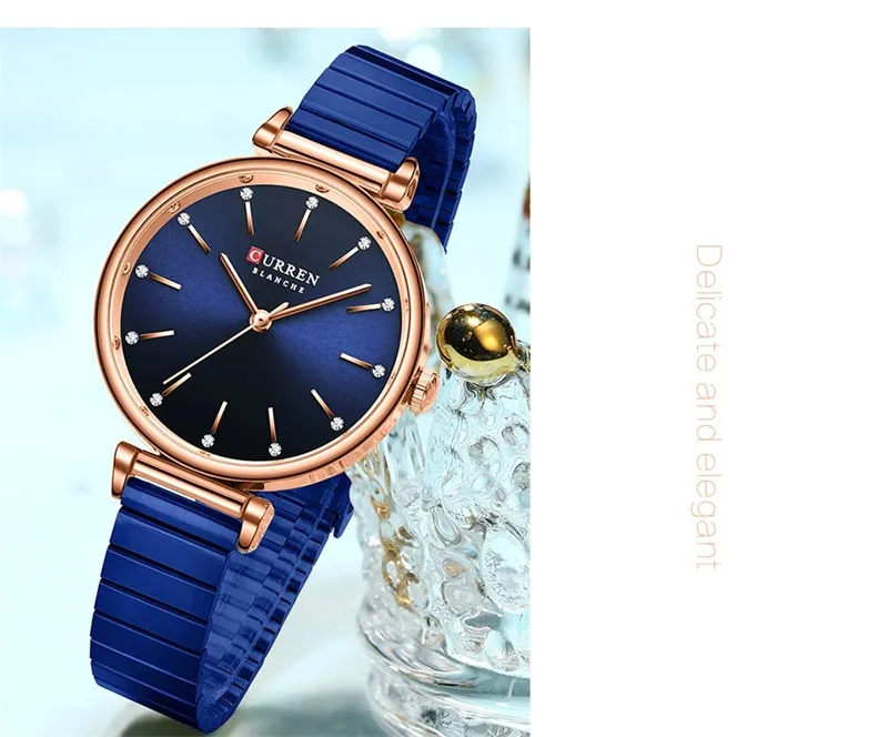 CURREN 9081 Elegante Damen-Quarzuhr, wasserdicht, Edelstahlarmband, Business-Damenuhr, Relojes De Mujer – Detail 12