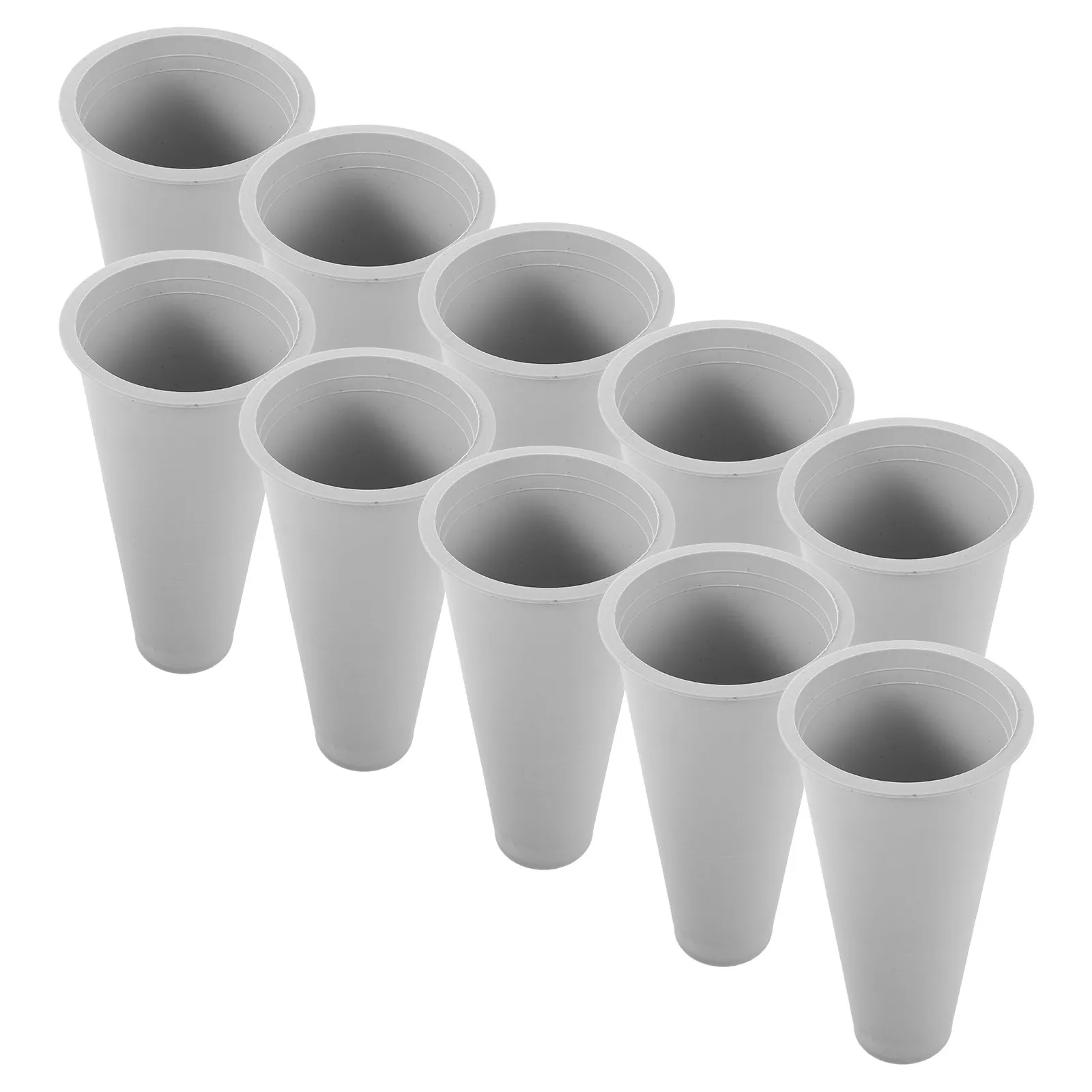 10pcs Plastic Cemetery Flower Vase Memorial Grave Flower Holder Church Graveside Floral Arrangement For Funeral