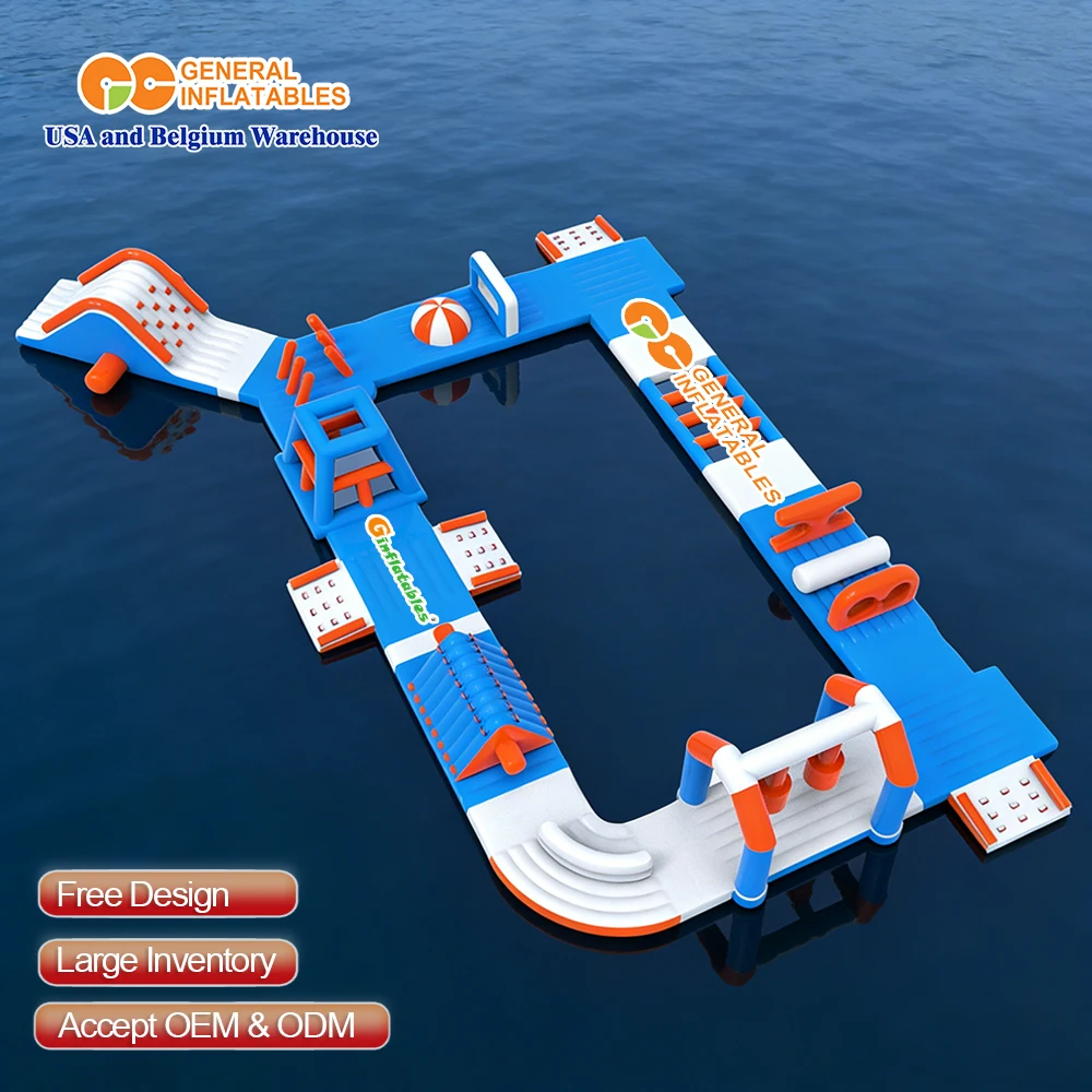 Inflatable Water Park Playground Commercial Amusement Park Ocean Style Inflatable Floating Water Park