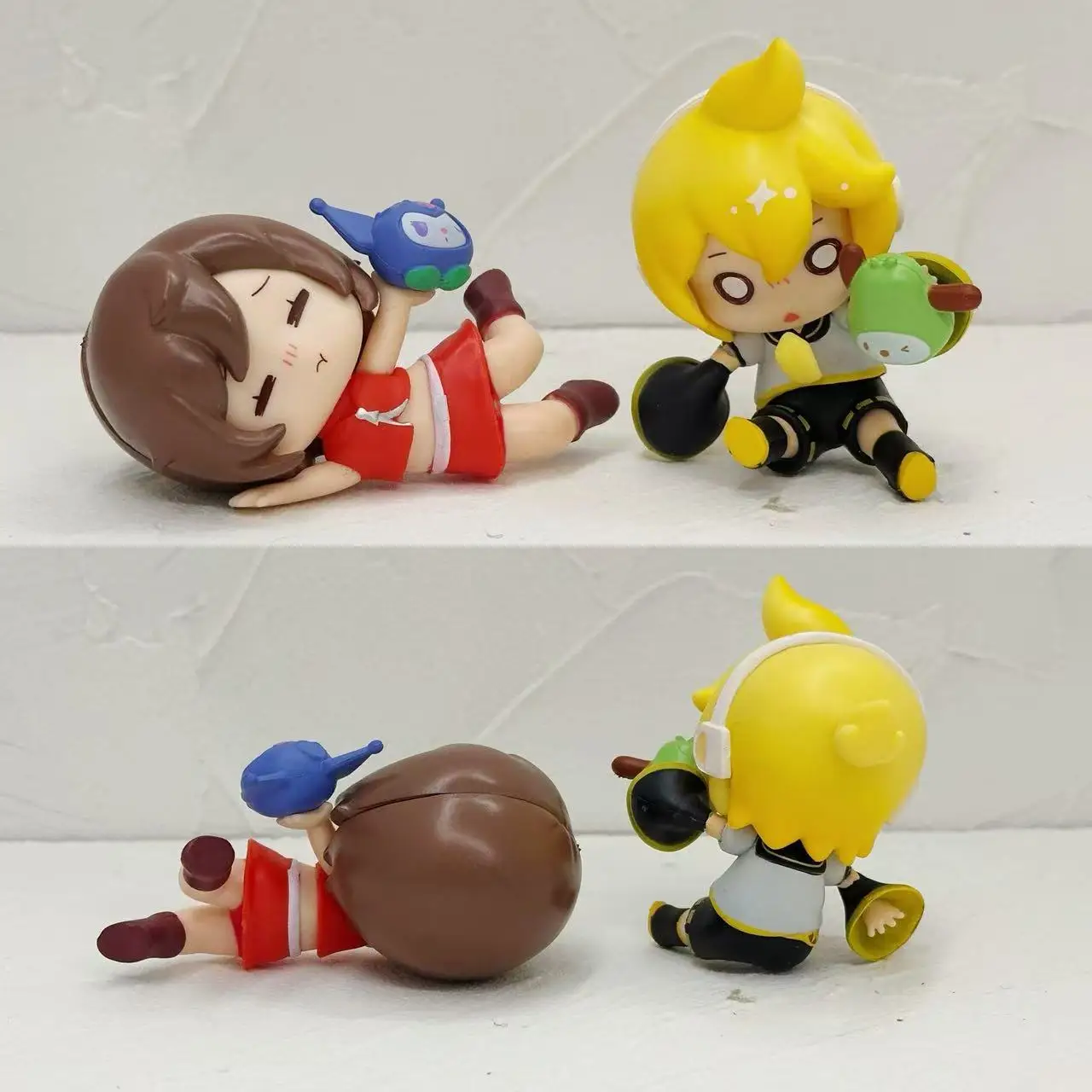 6 unids/set Anime Hatsune Miku figuras Fell Down Melody Miku modelo muñeca adornos coleccionables decoración de coche Fans regalo juguetes para niños