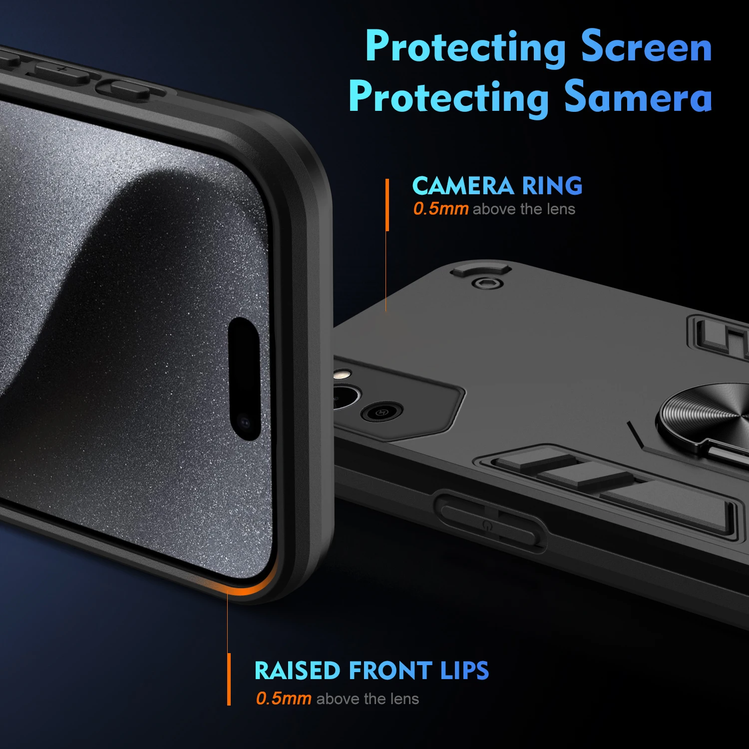 Case for Tecno Pova Neo 2 Neo2 Armor Shockproof Car Magnetic Ring Holder Hard Luxury Phone Cover TecnoPovaNeo2 LG6n Coque L0