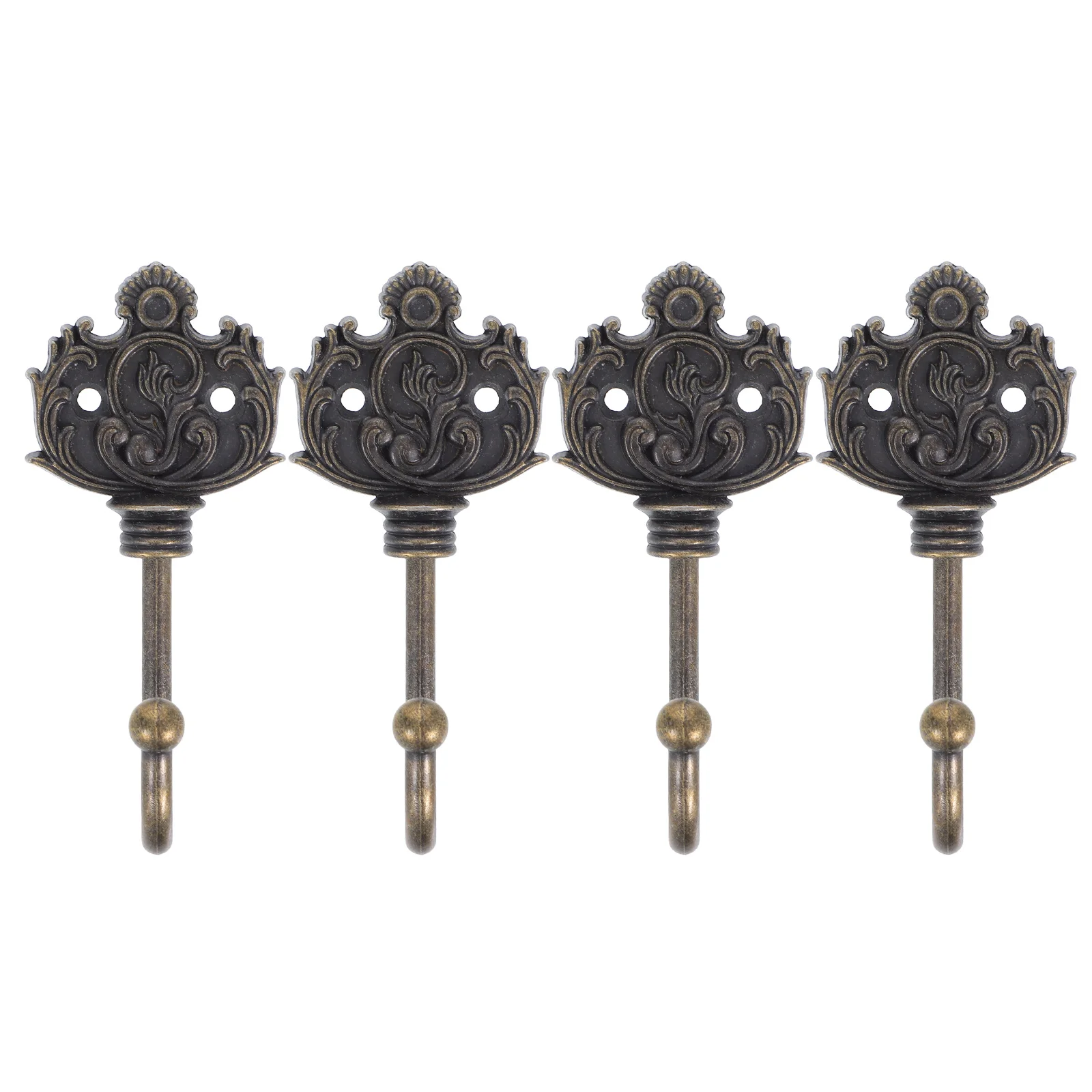 

4pcs Bronze Home Farmhouse Decorative Cute Towel Rack Sturdy Mount Farmhouse Hanger
