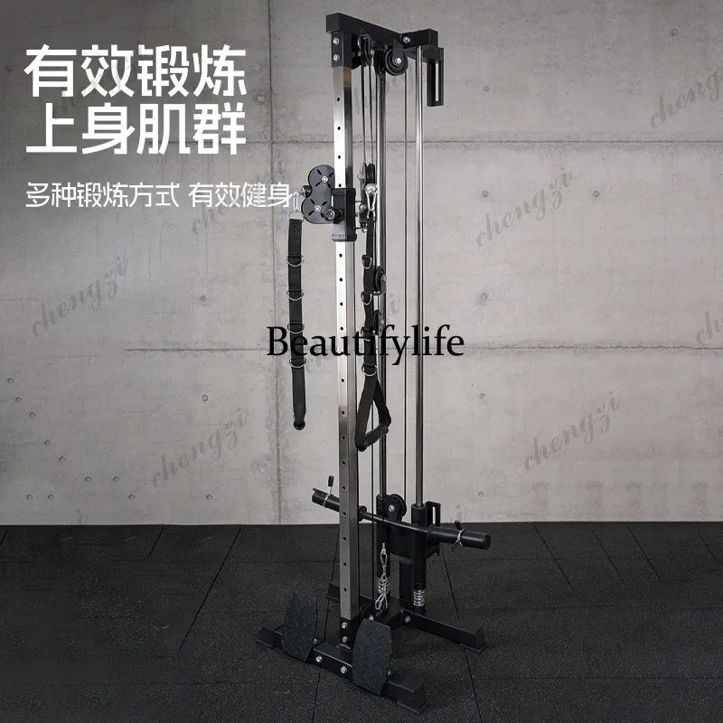 Wall comprehensive trainer, high and low chest expander, multi-functional combination fitness equipment